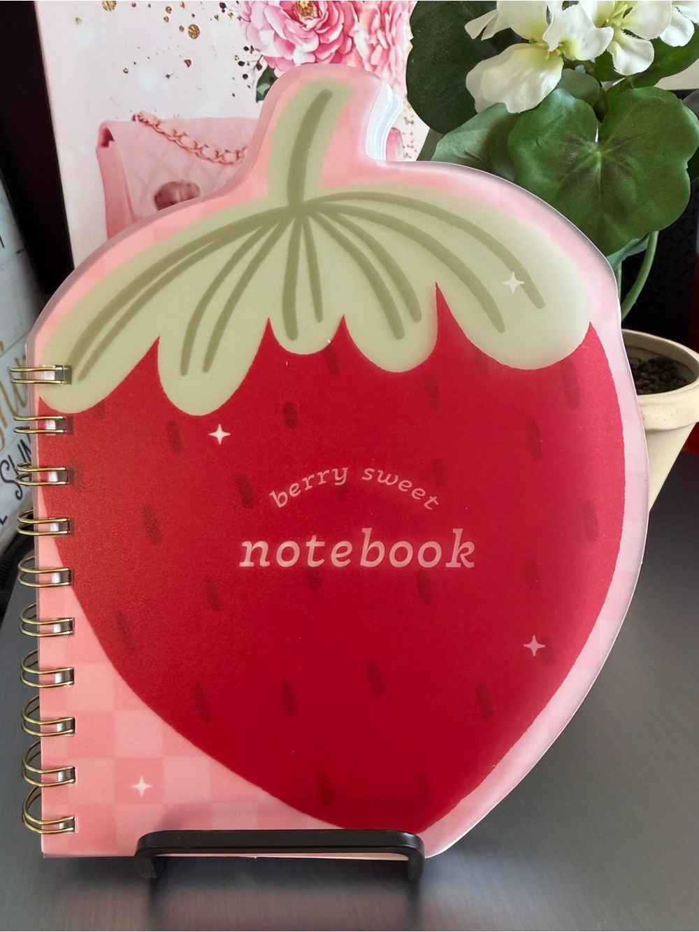 Berry Sweet Strawberry Notebook - Pink/Red